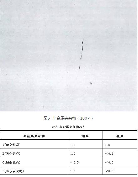 非金屬夾雜物
